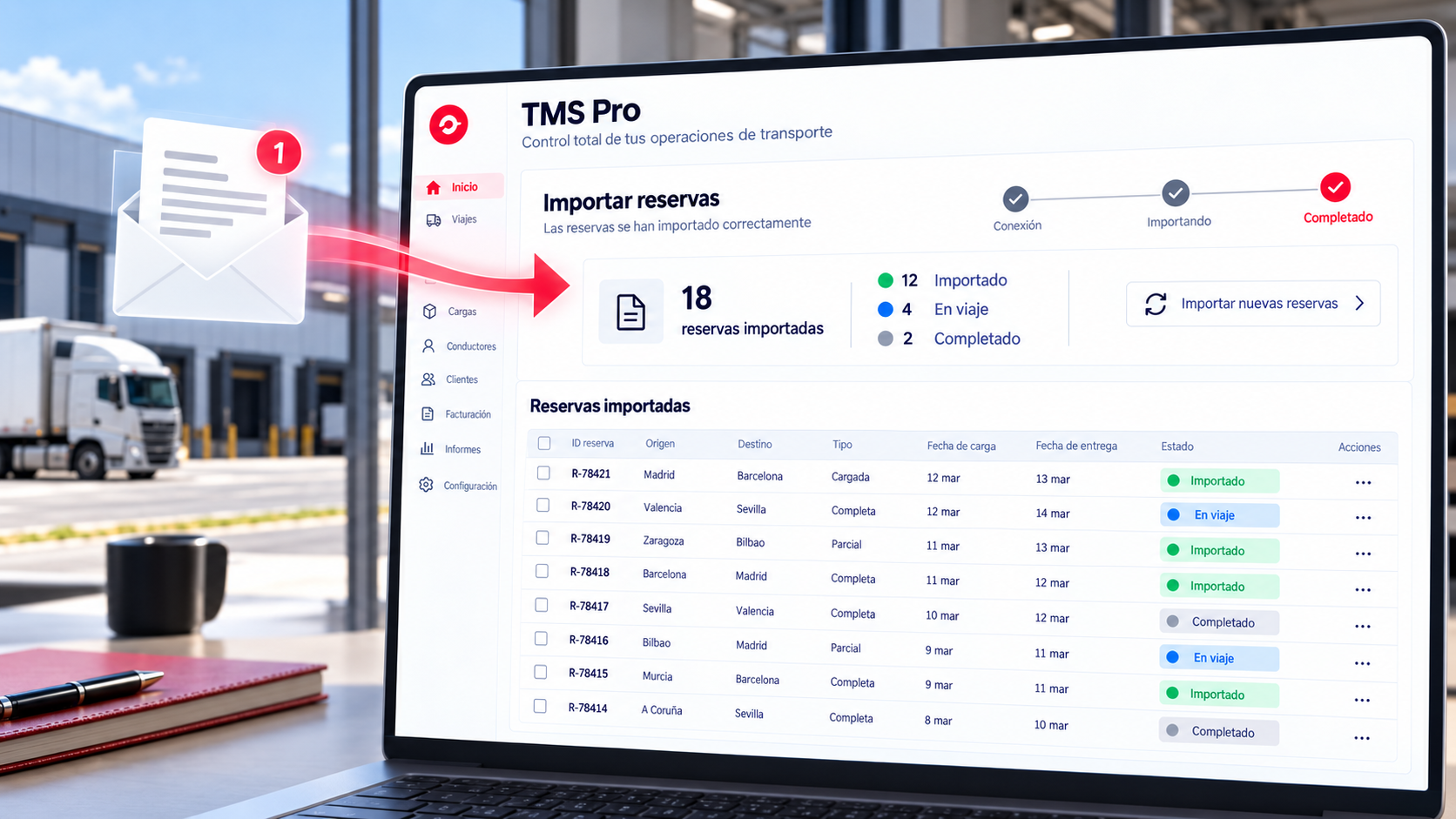 Vista principal de Automatización de proveedores en Powerload